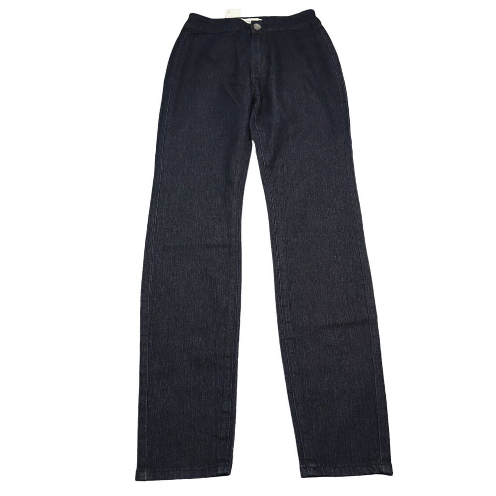 Mind Code Pants Womens 3 Black Flat Front High Rise Pockets Skinny Denim Jeans